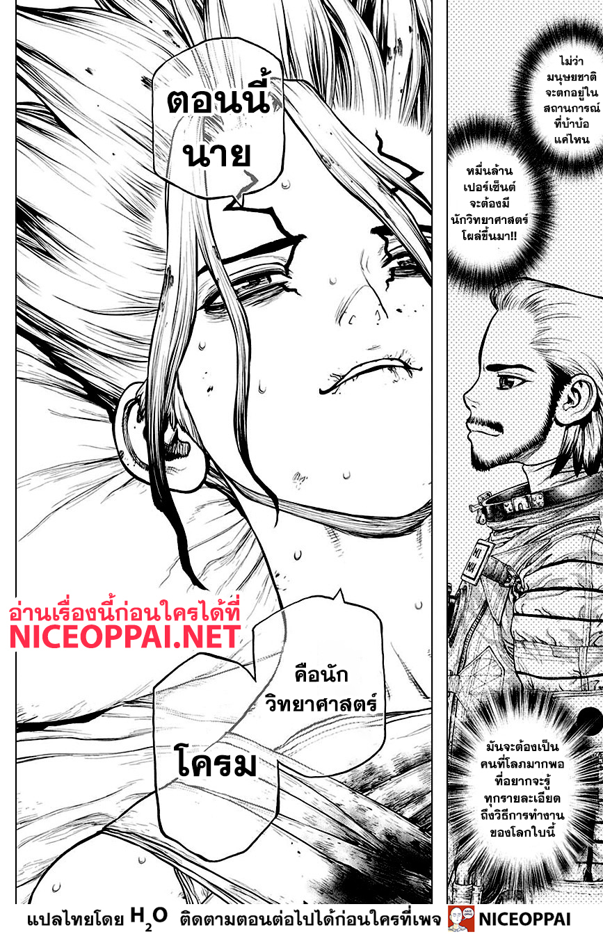 Dr.Stone 160-คบเพลิงของวิทยาศาสตร์